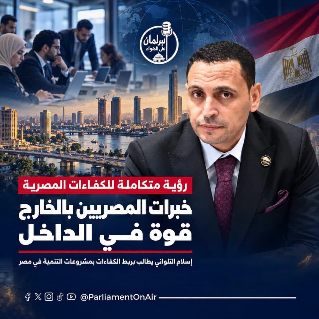 النائب إسلام التلواني عضو مجلس النواب وممثل المصريين بالخارج